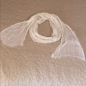 Off White scarf in gauze material